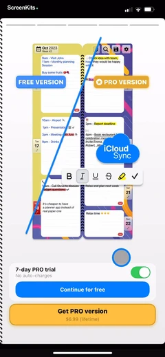 Weekly Planner - Diary, Notes mobile app UI screen 10