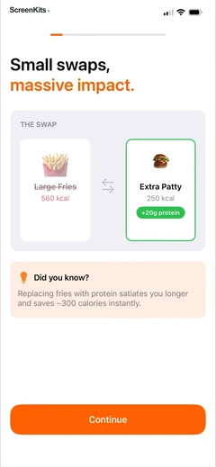 leanbites-healthy-dining mobile app UI screen 4