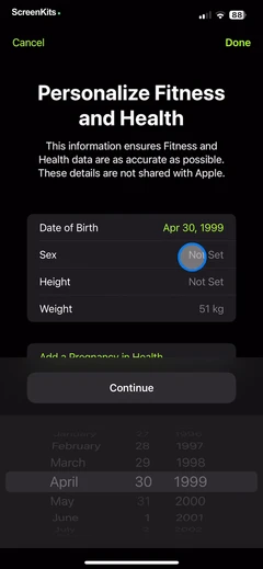 Apple Fitness mobile app UI screen 7
