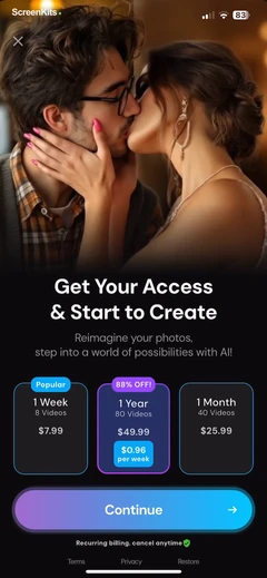 Boom AI paywalls UI screen 9