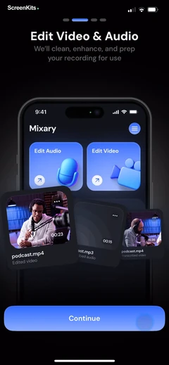 Scenara mobile app UI screen 5