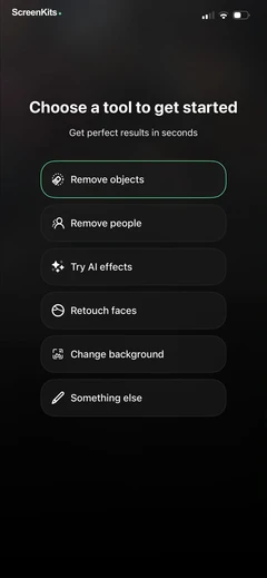 TouchRetouch mobile app UI screen 7