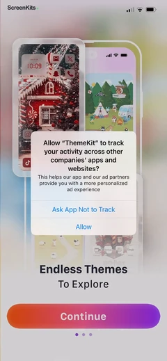 ThemeKit- Widget & Icon Themes permissions UI screen 6