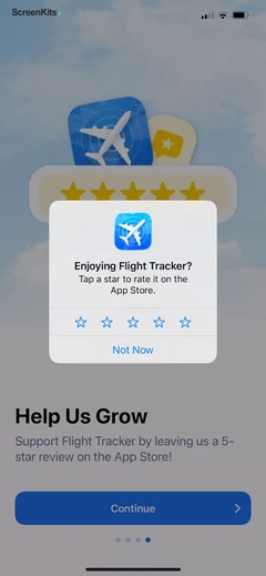 Flight Tracker + mobile app UI screen 8