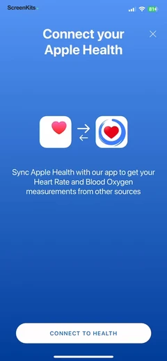 Blood Oxygen App mobile app UI screen 6