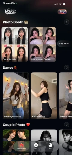 VoKit - Image Effects Creator mobile app UI screen 4