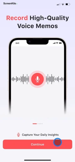 Voice Recorder-Audio Memos Арр mobile app UI screen 5