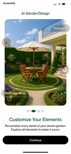AI Garden Design mobile app UI screen 12