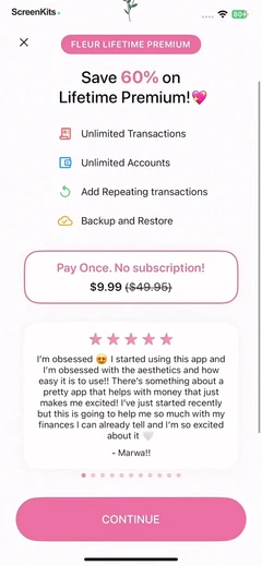 Fleur - Budget Planner App mobile app UI screen 4