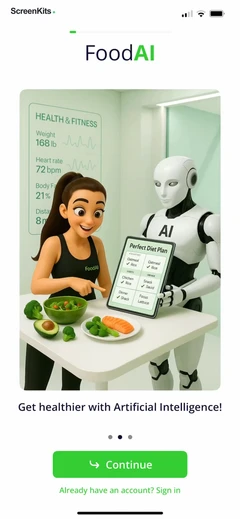 Food AI mobile app UI screen 6