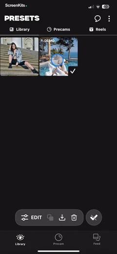 PRESETS- Filters for Pictures mobile app UI screen 12
