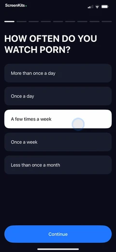 CURE- Quit Porn Addiction mobile app UI screen 5