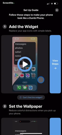 Dumb Phone (dp) mobile app UI screen 10