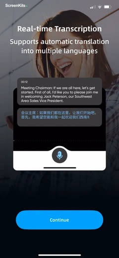 iTranscribe - Audio to Text onboarding UI screen 8