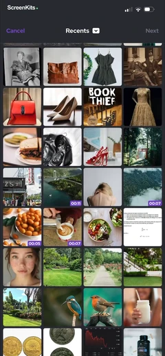 Add Background Music To Video mobile app UI screen 12