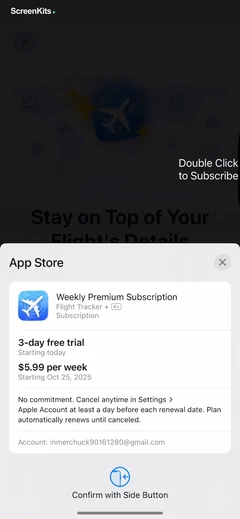 Flight Tracker + mobile app UI screen 11