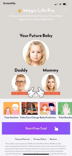 Magic Life-Face Swap&Effects paywalls UI screen 12