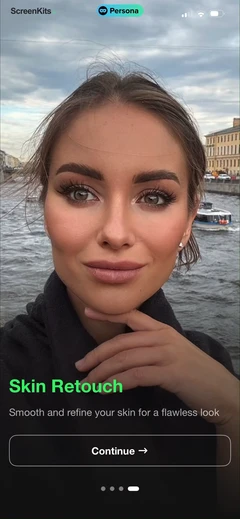Persona- Beauty Camera mobile app UI screen 7