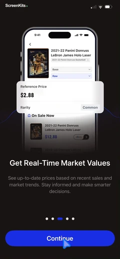 sports-card-scanner-spoly mobile app UI screen 8