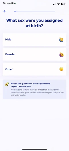 Omo- Healthy Weight Loss App mobile app UI screen 7
