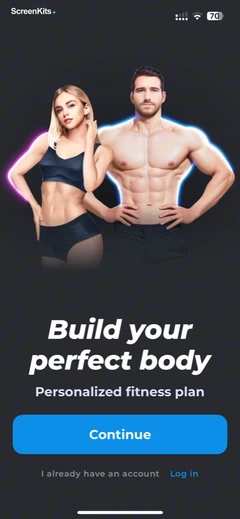 Workout Planner MuscleFit mobile app UI screen 4