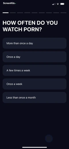 CURE- Quit Porn Addiction mobile app UI screen 4