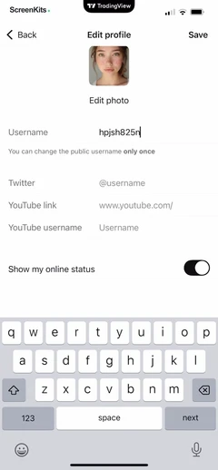 TradingView- Track All Markets mobile app UI screen 12