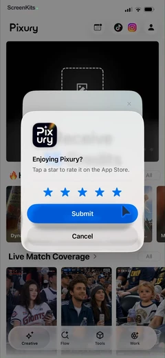 AI Product Video & Ad - Pixury mobile app UI screen 10