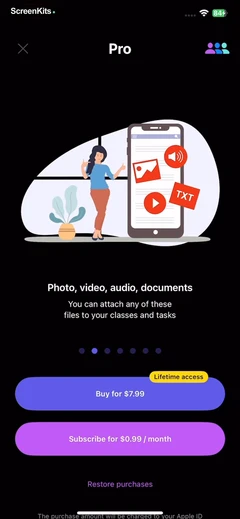 Smart Timetable- Study Planner paywalls UI screen 11