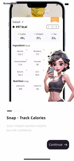Calorie Tracker-CalorieMate mobile app UI screen 6