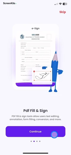 PDF Converter - PDF Editor・ forms UI screen 6