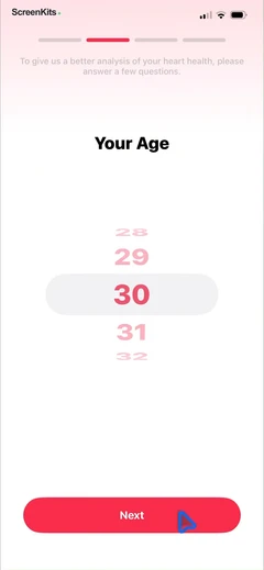 Health Tracker- HeartRate & BP mobile app UI screen 12