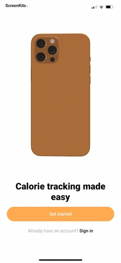 Meshitora- Track My Calories mobile app UI screen 6
