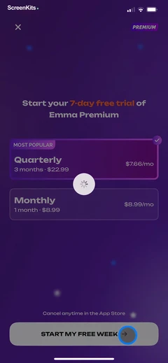 Emma Learn Languages mobile app UI screen 12