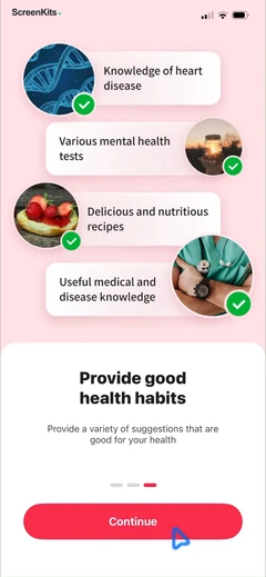 Health Tracker- HeartRate & BP mobile app UI screen 10