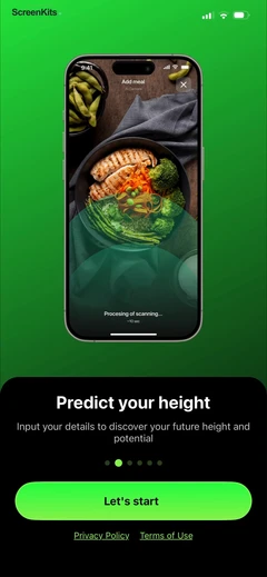 GoTall - Height Predictor app preview video onboarding paywall mobile app UI screen 5