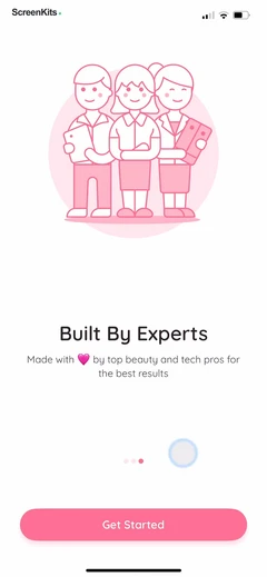 Glam Up - Perfect Your Look mobile app UI screen 4