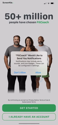 Home Fitness Coach- FitCoach permissions UI screen 7
