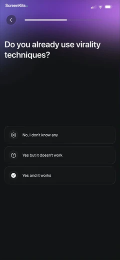 blow-up-go-viral-with-ai mobile app UI screen 11