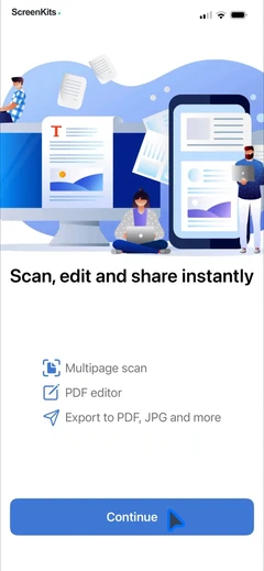 Scanner – Scan PDF & Document mobile app UI screen 3