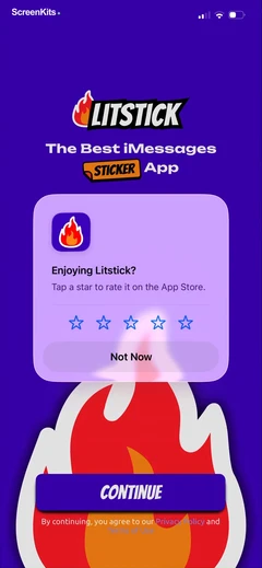 Litstick - Best Stickers App mobile app UI screen 5