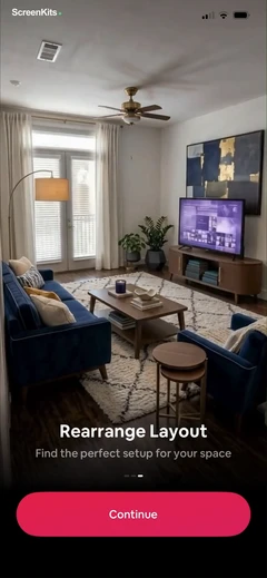 AI Home Decor mobile app UI screen 4
