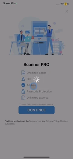 Scanner App To PDF paywalls UI screen 9