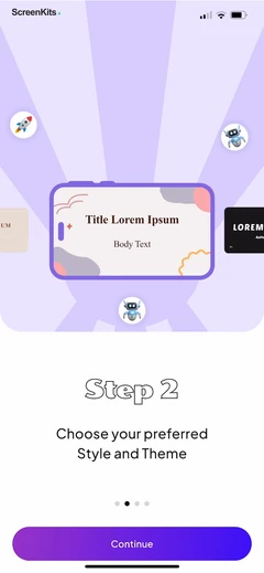 PPT AI- Presentation Maker App mobile app UI screen 9