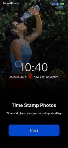 Timestamp Camera- Time stamp mobile app UI screen 4
