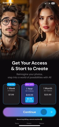 Boom AI paywalls UI screen 8
