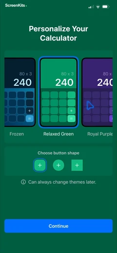 Calculator+ mobile app UI screen 5