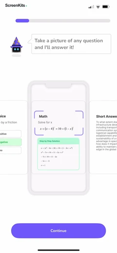 Quizard AI- Homework Helper mobile app UI screen 7