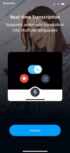 iTranscribe - Audio to Text mobile app UI screen 6