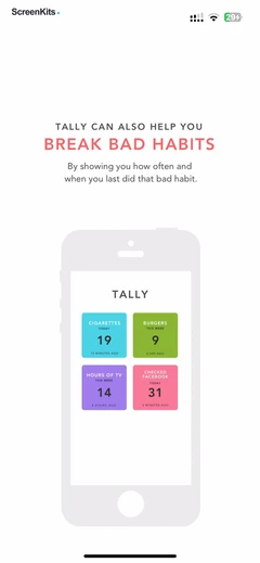 Tally: The Anything Tracker mobile app UI screen 8